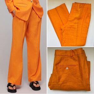 Lauren Ralph Lauren Straight Linen Trousers